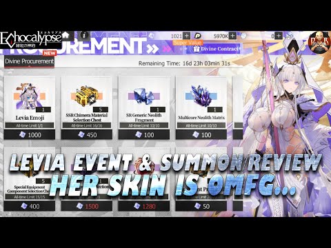 [Echocalypse] - F2P Levia summon and Event review! Is Levia better on Global & is she worth having?