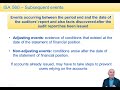 subsequent events acca advanced audit and assurance aaa