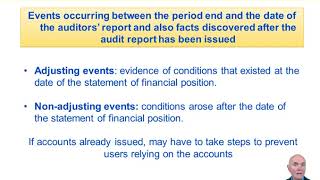 Subsequent Events - ACCA Advanced Audit and Assurance (AAA)