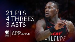 Terry Rozier 21 pts 4 threes 3 asts vs Suns 23/24 season