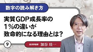 【無料公開】加谷珪一｜数字の読み解き方#09 「実質GDP成長率の1％の違いが致命的になる理由とは？」