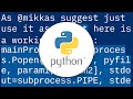 Python's Subprocess.Popen With Shell=True. Wait till it is completed