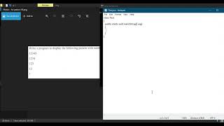 for loop pattern 10 | java homework