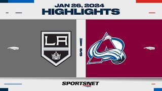 NHL Highlights | Kings vs. Avalanche - January 26, 2024