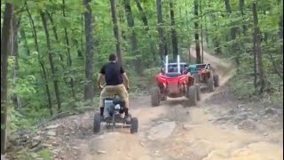 Beer Cooler Cart Offroading on the trails of Rush Offroad , KY