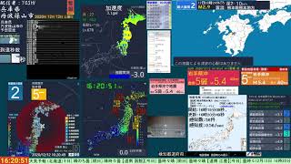 【緊急地震速報(警報)】岩手県沖(最大震度5弱　M 5.5)