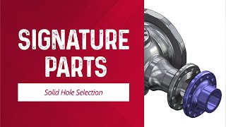 Solid Hole Selection | Mastercam 2025 Signature Parts