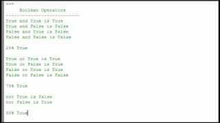 Python Programming Tutorial 9: Boolean Logic