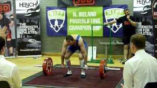 Felix McAlinden Deadlifting 182.5kg - 402lb NIPF Push Pull 2015