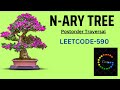 N-ary Tree Postorder Traversal | recursion in N-ary Tree | Leetcode 590 in Java | what is N-Ary tree