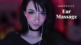 ASMR ☾ 𝐑𝐞𝐥𝐞𝐚𝐬𝐢𝐧𝐠 𝐘𝐨𝐮𝐫 𝐓𝐞𝐧𝐬𝐢𝐨𝐧 𝐩𝐭.𝟐❣️[ear massage w/ lotion, 3Dio massage, mic behind camera]