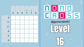 Nonocross Level 16 Walkthrough Solution