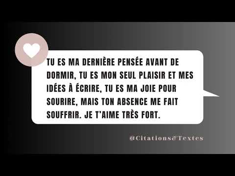 What is the meaning of Tu me manques mon amour?