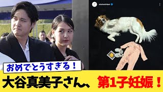 大谷真美子さん、第1子妊娠！【なんJ プロ野球反応集】【2chスレ】【5chスレ】