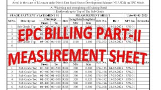 EPC Part-2 | How to prepare Bill of Quantity in Excel | How to prepare Bill for Roads Construction |