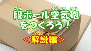 【科学実験】段ボール空気砲をつくろう！解説編【あっとほうむ】