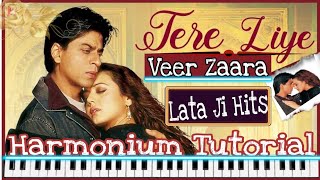 Tere Liye Hum Hai Jiye  /Harmonium Tutorial Notation /VeerZara/ By  Kshama Singh #bollywoodsongs