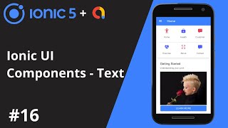 Ionic 5 Tutorial #16 - Ionic UI Component - Text