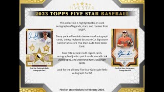 BGB1379 メジャーリーグカード ケース開封 MLB 2023 TOPPS FIVE STAR BASEBALL GROUP BREAKS BROG水道橋店 トレカ開封動画 大谷翔平　野球