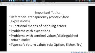 Functional Programming in Scala Ch4, Functionally Handling Errors