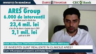 INVESTIȚI ÎN ROMÂNIA! Ce investiţii sunt realizate în clinicile Ares? O discuție cu IULIAN PLEŞCAN