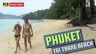 [🇹🇭 4K HDR] Walking Tri Trang Beach, Phuket | Best Beaches in Thailand | Thailand Beautiful Places