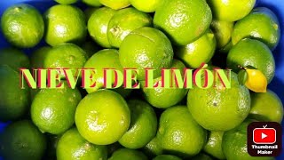 NIEVE DE LIMÓN 🍋 COMO HACERLA PASO A PASO