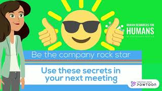 5 Secrets for a Productive Meeting: HR for Humans Animated Explainer Series