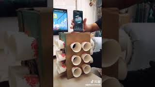 Paper cup phone speaker