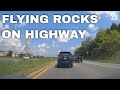 VIDEO: Blast at quarry causes rocks to fly onto cars on I-66, Route 522