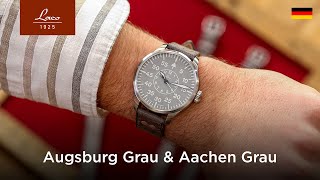 Laco Fliegeruhr Basis Augsburg Grau und Aachen Grau