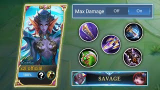 KARRIE MAX DAMAGE BUILD 2023 FOR AUTO SAVAGE | KARRIE BEST BUILD