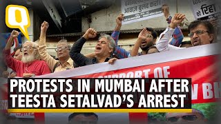 Teesta Setalvad's Arrest Sparks Protests in Mumbai, Demonstrations Held at Dadar Railway Station