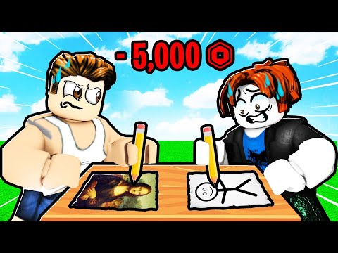 Can I WIN THE MOST EXPENSIVE DRAWING COMPETITION? – Roblox Please Steal