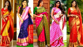 Latest Designer silk Saree | Designer Silk Sarees | Silk Saree Ideas | Silk Sarees #saree #sarees