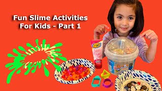 14 Fun Slime activities for kids - Part 1  #slime #toyreview #kidsplay