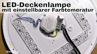 BitBastelei #437 - Deckenlampe mit einstellbarer Farbtemperatur