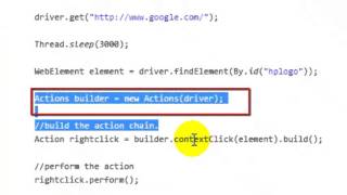 How to open context menu in Selenium