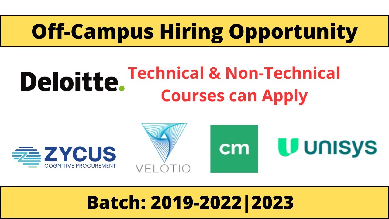 OFF Campus Hiring 2023 | Latest Off Campus Drive 2023 || Apply Now # ...