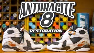 Restoring Air Jordan Anthracite 8's - Restoration With Vick