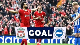 GOAL Highlights | Mohamed Salah | Liverpool 2-1 Brighton | Premier League 2023/24