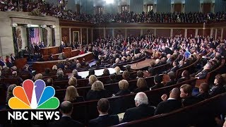 Boos Heard During President Trump's Comments About Immigrants Bringing In Relatives | NBC News