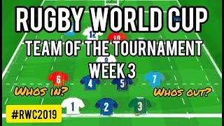Rugby World Cup - Tournament Team - Week 3 #RWC2019 #Rugby
