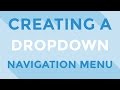 HTML & CSS - Creating a dropdown navigation menu