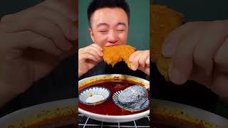 脆皮炸鸡鲜嫩多汁太香了！真过瘾！😋😋#吃播 #珍惜粮食拒绝浪费 #mukbang #美食