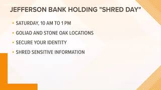 Jefferson Bank Shred day
