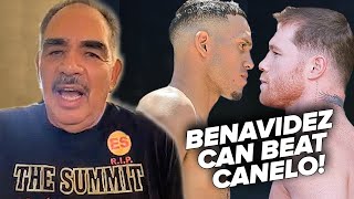 WHY ABEL SANCHEZ THINKS DAVID BENAVIDEZ CAN BEAT CANELO & WIN ; GIVES HIM ADVICE ON GETTING FIGHT