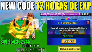 NOVO CÓDIGO 12 HORA DE EXP +32 CÓDIGOS DE 2X XP BELI E RESET NO BLOX FRUITS 2025 - blox fruit codes