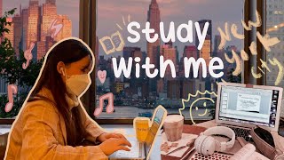 📚 CÙNG HỌC BÀI VÀ NGẮM THUYỀN TRÔI TRÊN SÔNG| New York 🌆 Study with me | Chill jazz music 🎵