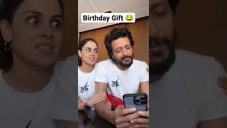 Birthday Gift😂😂 | Funny comedy by Riteish and Genelia| #reels #shorts #trending #short